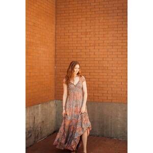 NEW CIENNA ryla rosa dress in orange